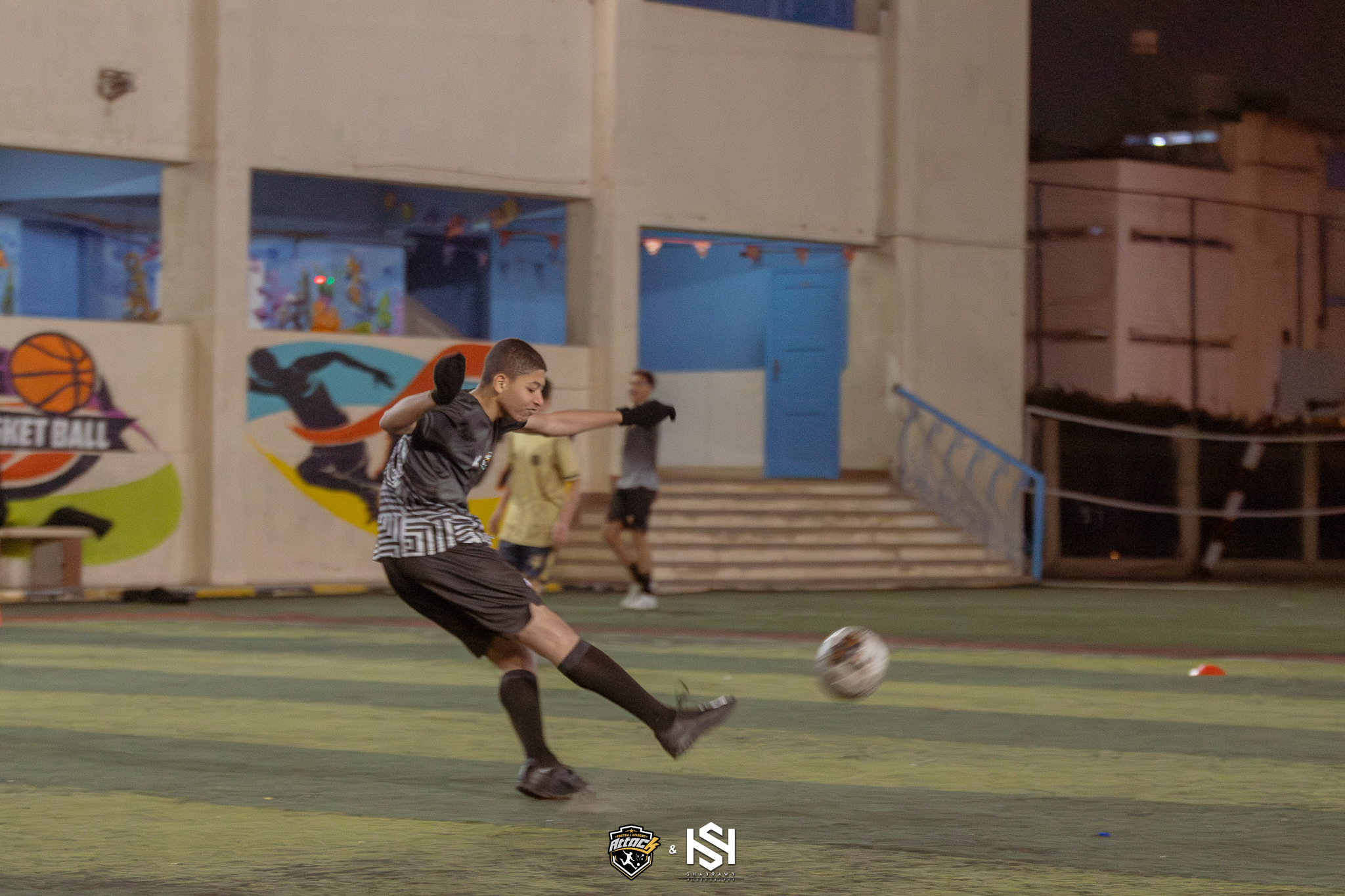 Mission image showing young players celebrating a goal